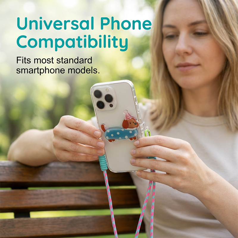 📱🐾 50% RABATT! Niedlicher Handy-Clip mit Tiermotiv & Umhängeband – Befestigungsclip, längenverstellbar & perfekt für Freihand-Nutzung, Reisen & Selfies ✨
