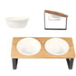Elevated 3-Bowl Pet Feeder Station