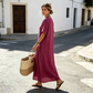 👗💎 DER SOMMERHIT 2026 – DER WAHNSINN! Maxikleid für Damen mit Knopfleiste und kurzen Ärmeln – Leicht, luftig & stilvoll – Perfekt für warme Tage am Strand, in der Stadt oder im Urlaub ✨