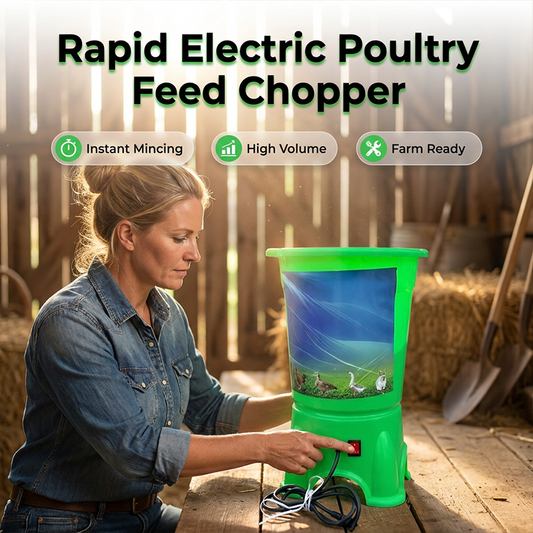 ⚡🐔 50% RABATT! Elektrische Futtermühle – Zerkleinert Mais, Getreide & Futter im Handumdrehen – Perfekt für Hühner, Enten & Geflügel 🔥🌾✨