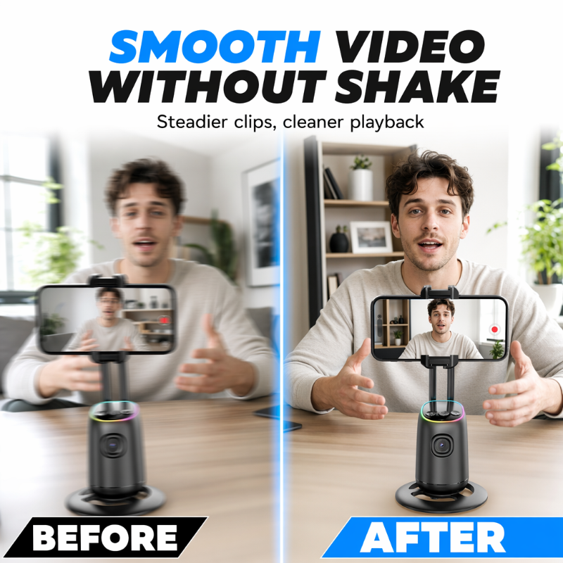 📱⏰ 50% RABATT FÜR BEGRENZTE ZEIT! KI-Gesichtserkennungsstabilisator für Smartphones – Automatische Winkelanpassung, stabil & perfekt für Selfies, Videos & Calls ✨