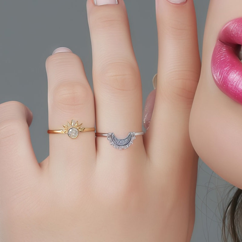 💍✨ 50% RABATT! Himmlisches Paar-Ring-Set – Verliebte Couple-Ringe, nickelfrei & symbolisch – Perfekt als Geschenk für ihn & sie 💑