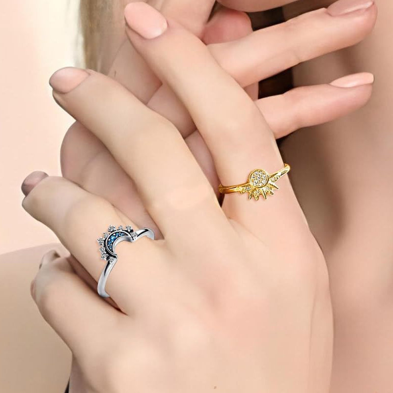 💍✨ 50% RABATT! Himmlisches Paar-Ring-Set – Verliebte Couple-Ringe, nickelfrei & symbolisch – Perfekt als Geschenk für ihn & sie 💑