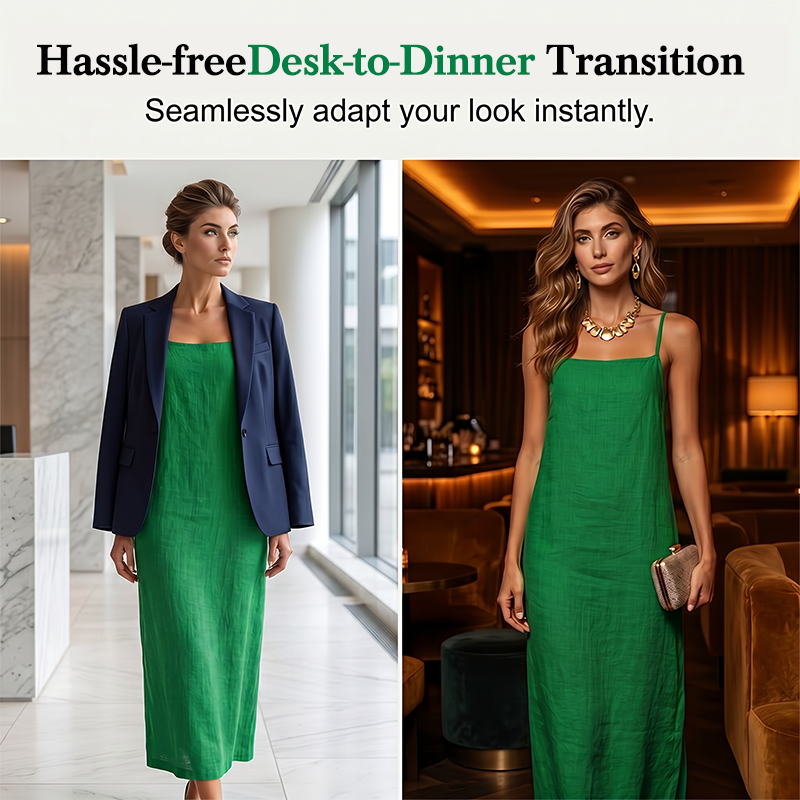 👗 50% RABATT! 🎁 Damen lässiges einfarbiges Trägerkleid – Leicht, luftig & vielseitig – Perfekt für warme Tage, Strand oder einen entspannten Look – bequem & stilvoll 🌸☀️✨