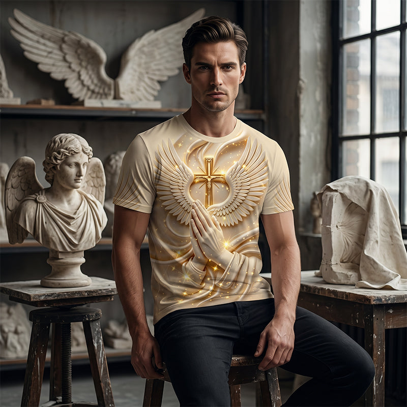 Men's Casual Graphic Print T-Shirt