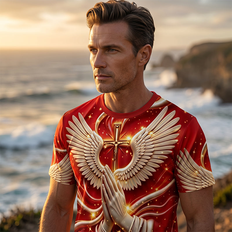 Men's Casual Graphic Print T-Shirt