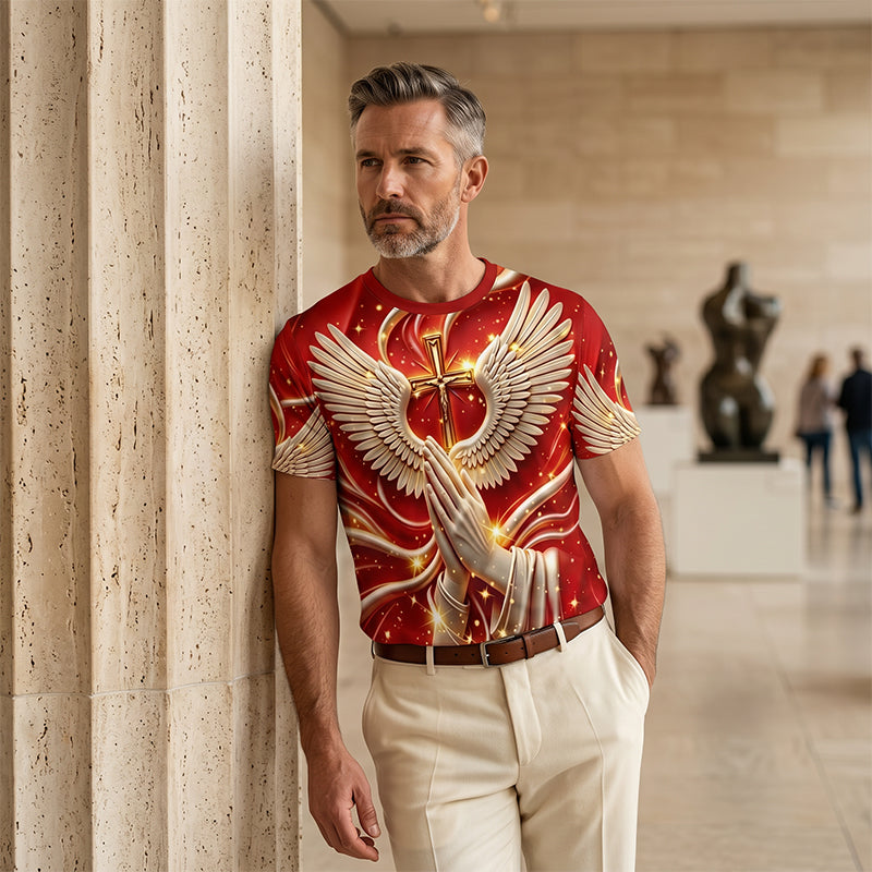 Men's Casual Graphic Print T-Shirt