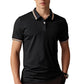 👔 Herren Poloshirt mit Kontrastkragen ☀️ Schnell Trocknend, Bequem & Ideal für Sommer und Freizeit