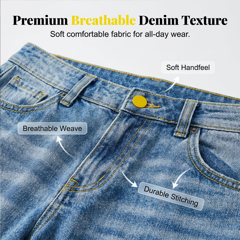 👖🔥 50% RABATT! Lockere Straight Leg Damen Jeans – Bequeme Passform, zeitloser Stil & perfekt für jeden Tag ✨
