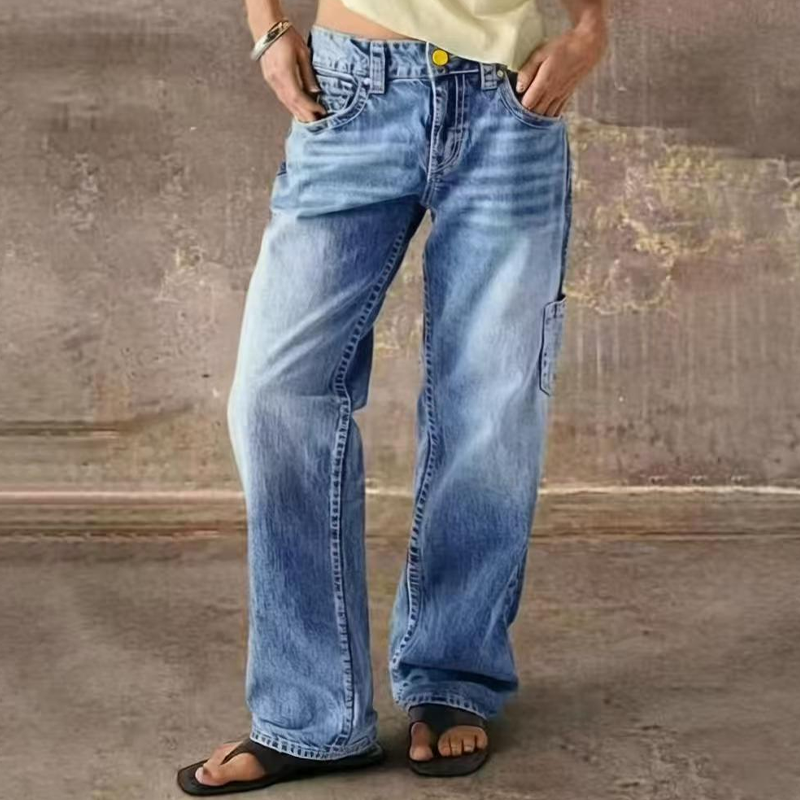 👖🔥 50% RABATT! Lockere Straight Leg Damen Jeans – Bequeme Passform, zeitloser Stil & perfekt für jeden Tag ✨