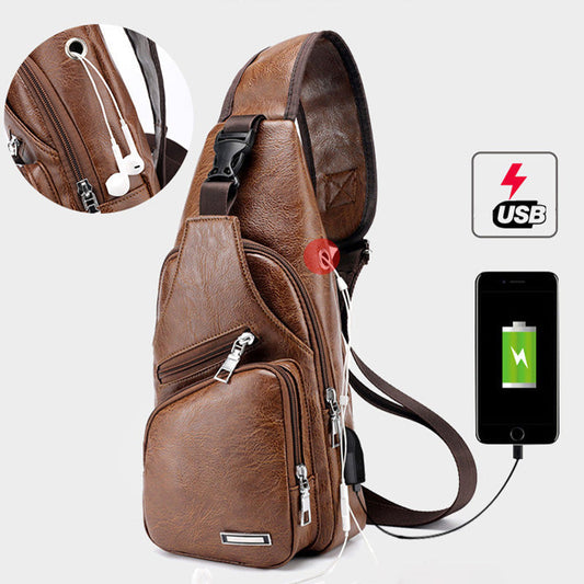 🎒 50% RABATT! 🎁 Multifunktionale Brusttasche aus hochwertigem Leder – Kompakt & praktisch – Ideal für Reisen, Alltag oder als stilvolles Accessoire – sicherer & bequemer Sitz 🧳✨🛡️