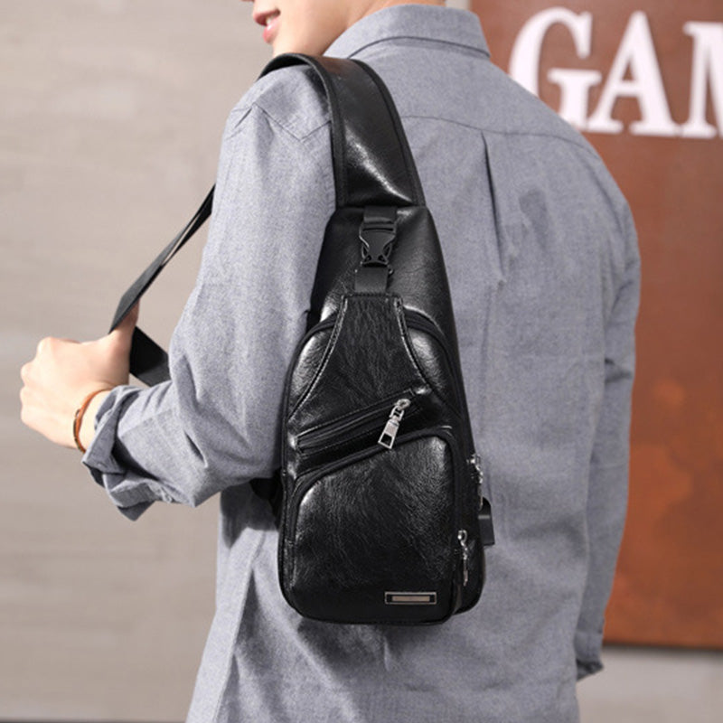 🎒 50% RABATT! 🎁 Multifunktionale Brusttasche aus hochwertigem Leder – Kompakt & praktisch – Ideal für Reisen, Alltag oder als stilvolles Accessoire – sicherer & bequemer Sitz 🧳✨🛡️