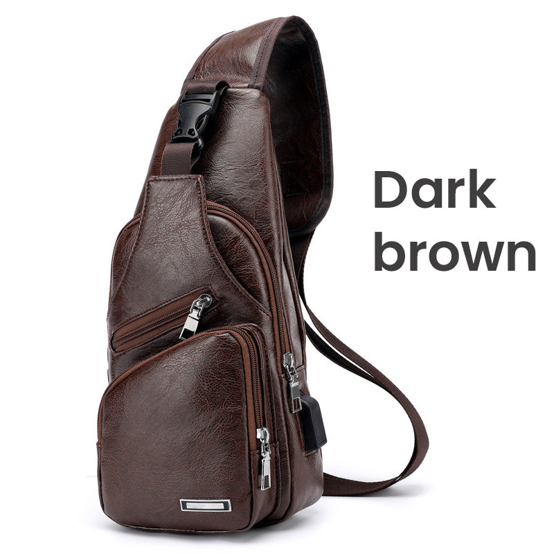 🎒 50% RABATT! 🎁 Multifunktionale Brusttasche aus hochwertigem Leder – Kompakt & praktisch – Ideal für Reisen, Alltag oder als stilvolles Accessoire – sicherer & bequemer Sitz 🧳✨🛡️