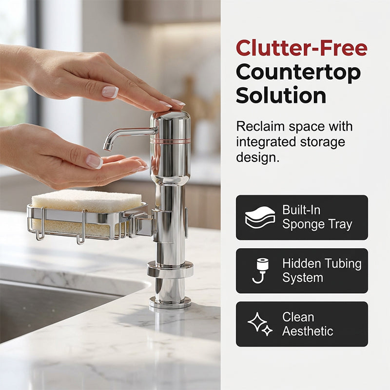 🌟🔥HOT SALE !! ⏰Quick Install Kitchen Soap Dispenser