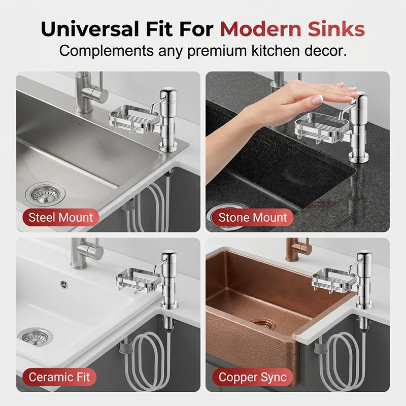 🌟🔥HOT SALE !! ⏰Quick Install Kitchen Soap Dispenser