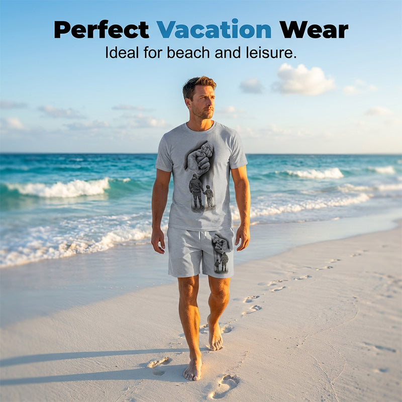 Men's Meaningful Printed Outfit Set
