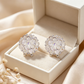 🌸💎 50% RABATT! Elegante Funkelnde Blumen-Ohrstecker – Zirkonia-Besatz, nickelfrei & zeitlos – Perfekt für Hochzeit, Abend & Alltag ✨