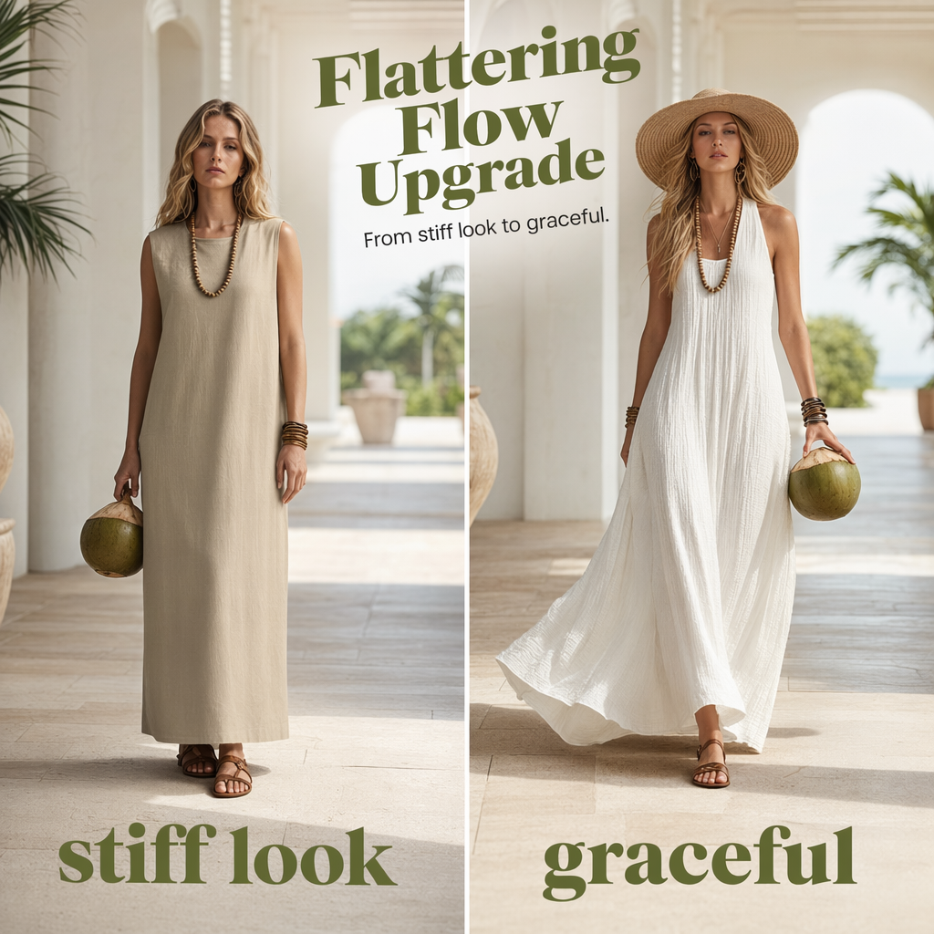 👗✨ 50% RABATT! Damen Schulterfreies Drapiertes Maxikleid – Elegant, feminin & perfekt für Sommer, Hochzeit & besondere Anlässe 🌸