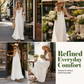 👗✨ 50% RABATT! Damen Schulterfreies Drapiertes Maxikleid – Elegant, feminin & perfekt für Sommer, Hochzeit & besondere Anlässe 🌸