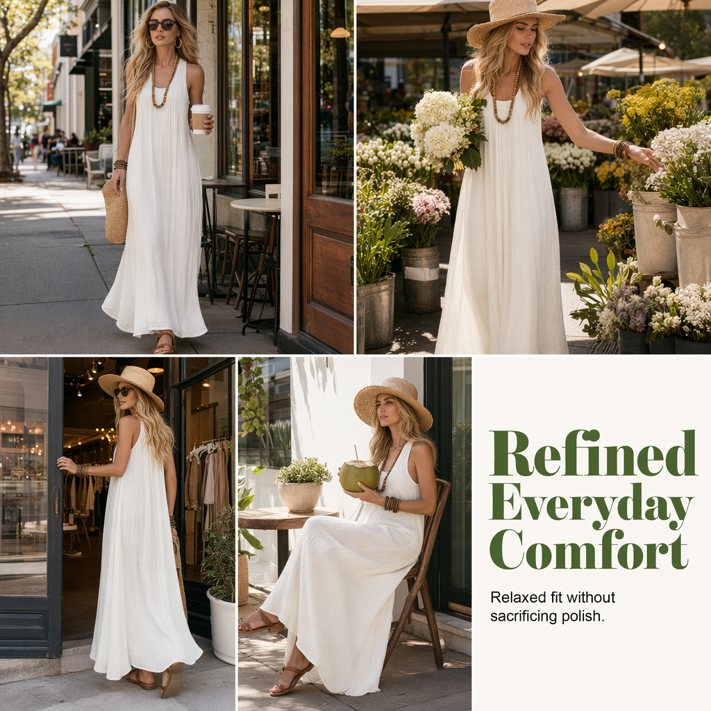 👗✨ 50% RABATT! Damen Schulterfreies Drapiertes Maxikleid – Elegant, feminin & perfekt für Sommer, Hochzeit & besondere Anlässe 🌸