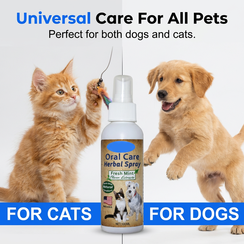🐾✨ 50% RABATT! Pinselfreies Haustier-Zahnspray – Schützt vor Zahnstein & Mundgeruch – Einfach sprühen, ohne Stress & Bürsten ✨