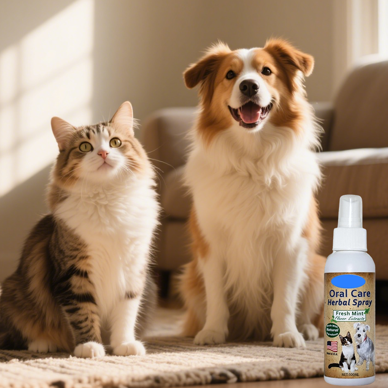 🐾✨ 50% RABATT! Pinselfreies Haustier-Zahnspray – Schützt vor Zahnstein & Mundgeruch – Einfach sprühen, ohne Stress & Bürsten ✨