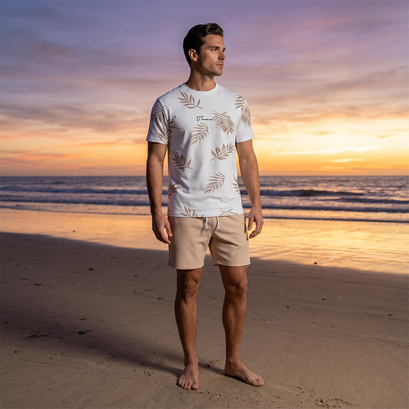 👕⏰ BEGRENZTES ANGEBOT – 50% RABATT! Herren Sommer Bedrucktes 2-teiliges Set – Lässig, bequem & perfekt für warme Tage, Freizeit & Urlaub ☀️✨