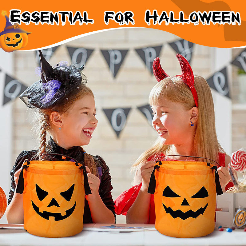🎃🍬 50% RABATT! Halloween Leuchtende Kürbis-Süßigkeitentasche – Glow-in-the-Dark, weich & geräumig – Perfekt für Trick-or-Treat & Kostümfeste ✨