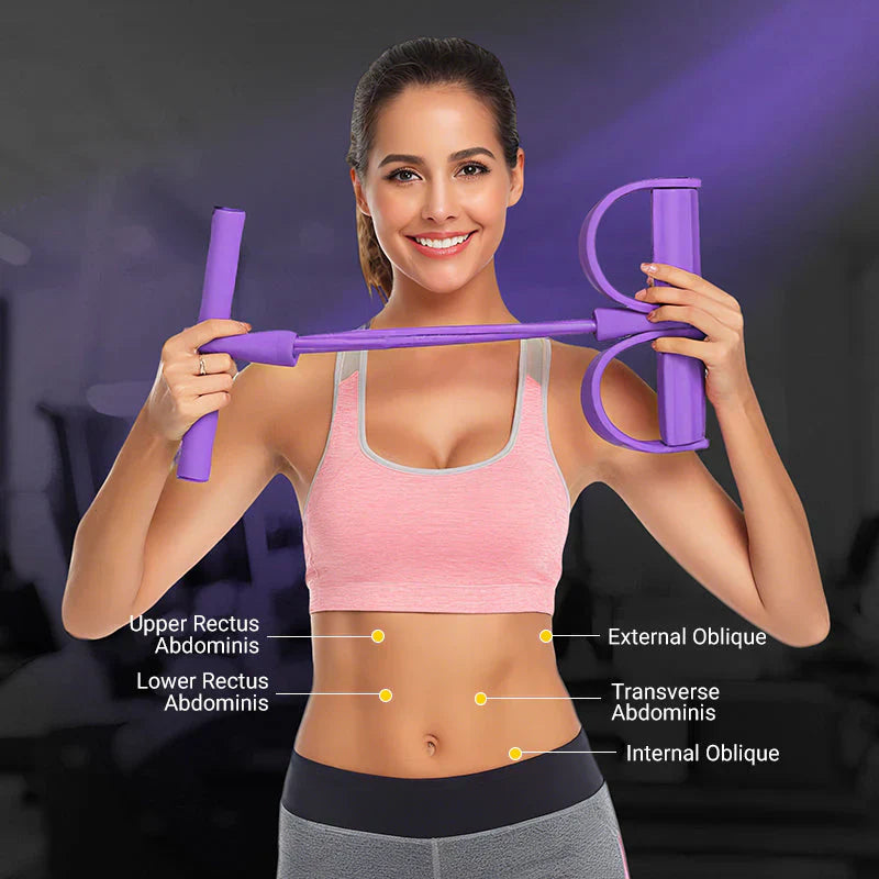 💖 50 % RABATT FÜR BEGRENZTE ZEIT! 🦵 Fuß-Trainingsgerät für Sit-Ups – Mehrfachzugrohre, komfortable Griffe & Fußschlaufen, Heimtraining für Beine, Bauch & Po