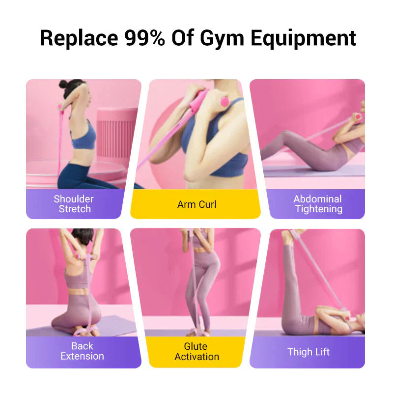 💖 50 % RABATT FÜR BEGRENZTE ZEIT! 🦵 Fuß-Trainingsgerät für Sit-Ups – Mehrfachzugrohre, komfortable Griffe & Fußschlaufen, Heimtraining für Beine, Bauch & Po