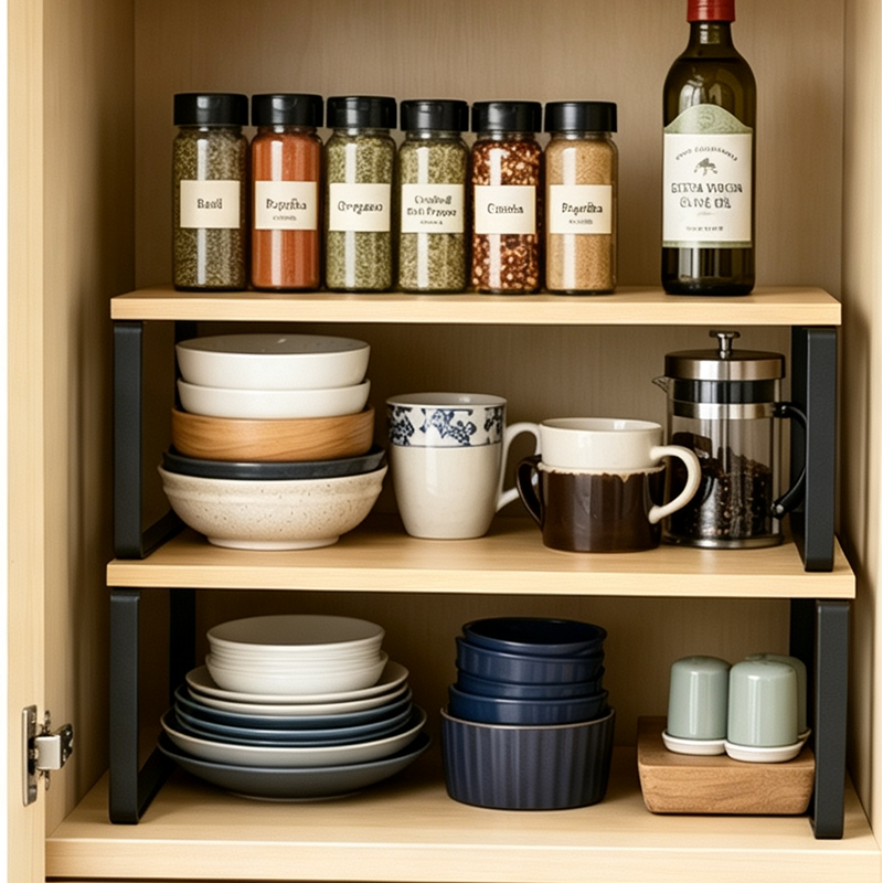 Multifunctional Stackable Storage Shelf Set