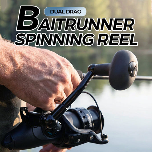 🎣🌀 50% RABATT! Baitrunner-Spinnrolle – Dual-Drag, leise, stabil – Für Raubfisch & Friedfisch 💪✨