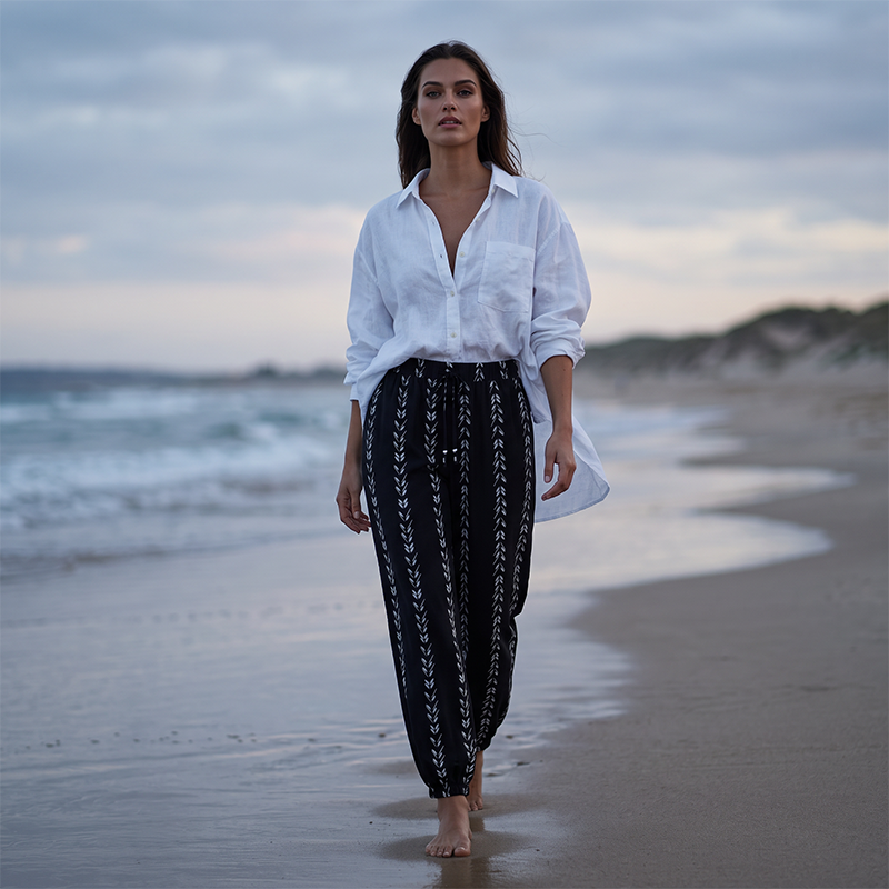 🌺👖 50% RABATT! Boho-Hosen mit weitem Bein für Damen – Lässig, luftig & feminin – Perfekt für Sommer, Festival, Yoga & Alltag ✨