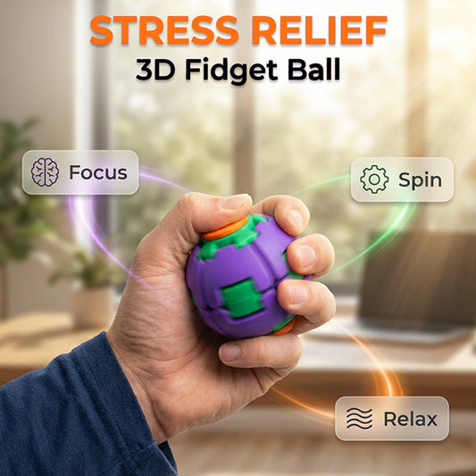 🌀✨ 50% RABATT! Stressabbau 3D Fidget Ball – 3D-Dreh- & Klick-Mechanik, flexibel & beruhigend – Perfekt für Büro, Schule & Alltag 🧠