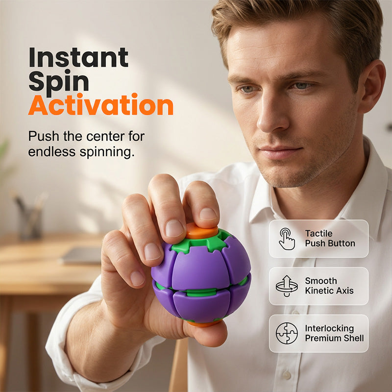 🌀✨ 50% RABATT! Stressabbau 3D Fidget Ball – 3D-Dreh- & Klick-Mechanik, flexibel & beruhigend – Perfekt für Büro, Schule & Alltag 🧠