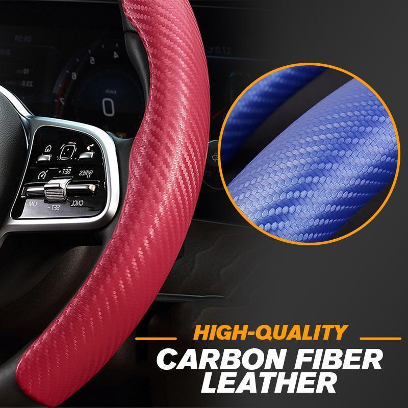 🛍️ 50 % Rabatt – Sportliches Carbon-Lenkradcover – ultra-dünn, rutschfest & atmungsaktiv – passend für die meisten Fahrzeuge 🚗