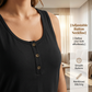 Women's Plus Size Henley Tank Top