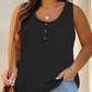 Women's Plus Size Henley Tank Top