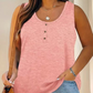 Women's Plus Size Henley Tank Top
