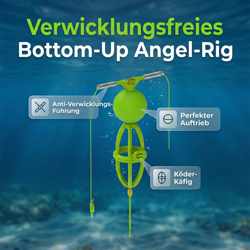 🎣✨ 50% RABATT! Verhedderungsfreies Bottom-Up-Futterkorb-Angelsystem – Fertig-Montage mit Method-Feeder & Anti-Tangle-Rig – Perfekt für Karpfen, Brasse & Friedfisch am Grund ✨