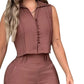 🛍️ 50 % Rabatt – 2-teiliges Set mit ärmellosem Top & Hose, weicher Baumwollstoff, bequem & vielseitig für den Alltag 🌿