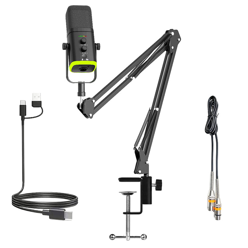 USB XLR Recording Microphone with Echo Control Noise