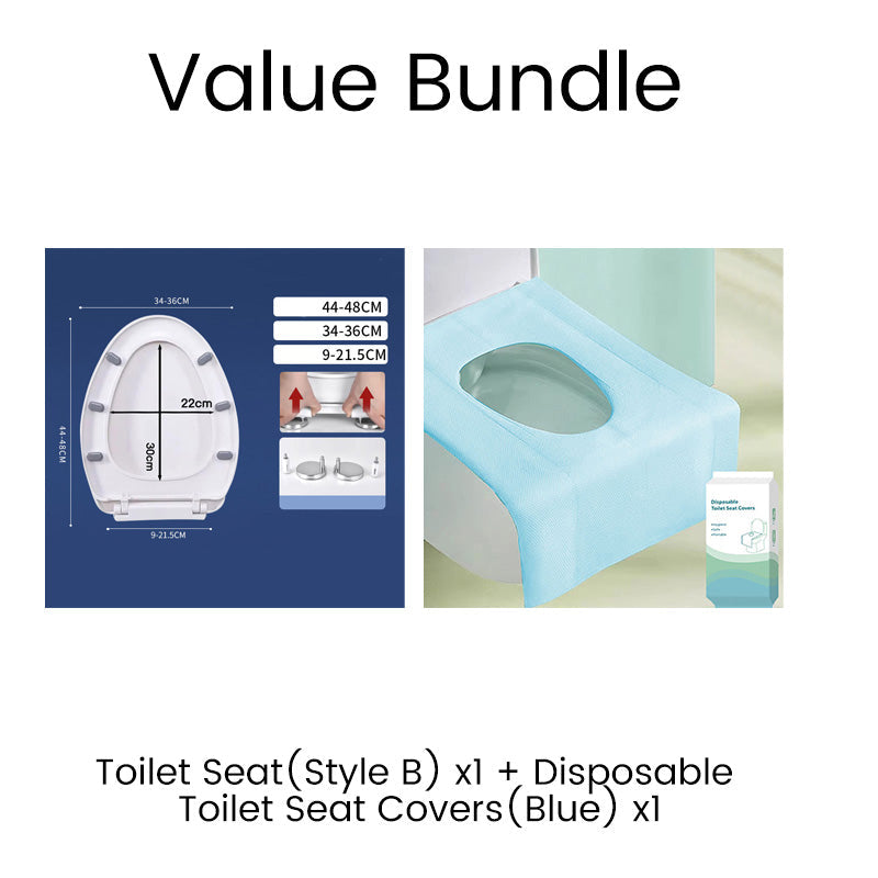🚽✨ 50% RABATT! Robuster WC-Sitz mit Soft-Close-Funktion – Stoßfest, kratzresistent & leise schließend – Perfekt für Bad & Gäste-WC 🛁