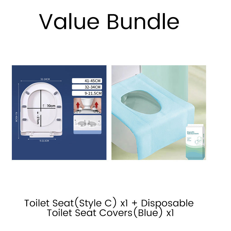 🚽✨ 50% RABATT! Robuster WC-Sitz mit Soft-Close-Funktion – Stoßfest, kratzresistent & leise schließend – Perfekt für Bad & Gäste-WC 🛁