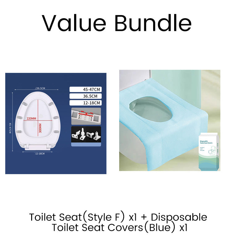 🚽✨ 50% RABATT! Robuster WC-Sitz mit Soft-Close-Funktion – Stoßfest, kratzresistent & leise schließend – Perfekt für Bad & Gäste-WC 🛁