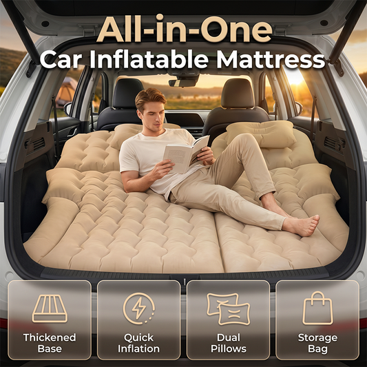 🚗✨ 50% RABATT! Multifunktionale aufblasbare Auto-Matratze – Aufpumpen, ausstrecken – Ihre Schlaflösung für Roadtrips – Perfekt für Camping, Reisen & lange Fahrten 🛏️