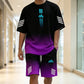 👕 50% RABATT! ☀️ Herren Sommer T-Shirt & Shorts Zweiteiler – Farbverlauf-Design, atmungsaktiv & leicht – Perfekt für heiße Tage & lässige Outfits 🩳