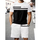 🛍️ 50 % Rabatt – 2-teiliges Freizeit-Set für Herren – Kurzarm-T-Shirt & Shorts mit Kordelzug, atmungsaktiv & bequem für den Alltag 👕