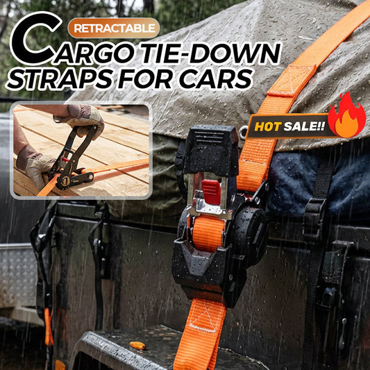 🚗🔗 50% RABATT! Einziehbare Zurrgurte für Autos – Kompakt, robust & rutschfest – Perfekt für Gepäck, Dachträger & Anhänger ✨