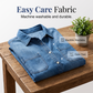 Damen Lässiger Jeansjacke mit aufrollbaren langen Ärmeln